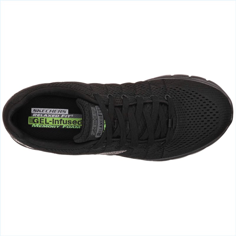  Men Extra Wide Fit (4E) Shoes - Skech-Flex Black