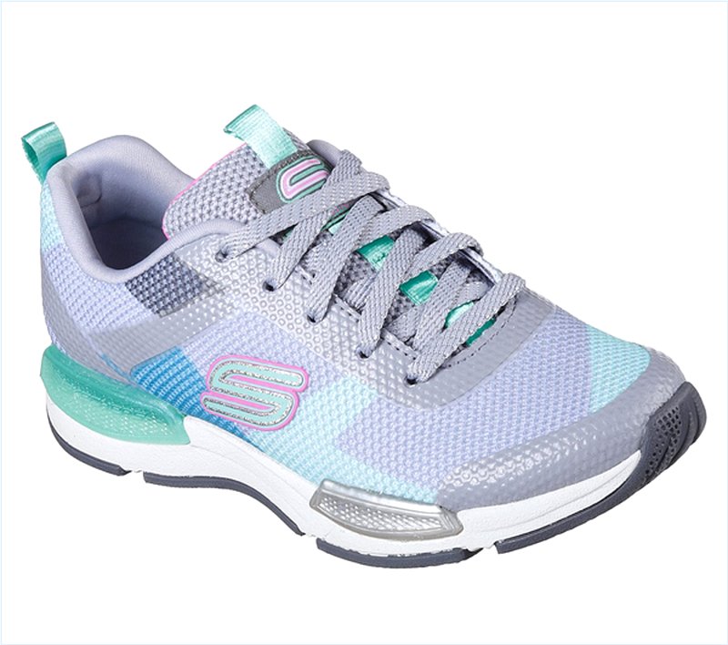  Girls Jumptech Gray/Aqua