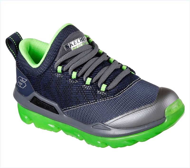  Boys Skech-Air Street Navy/Lime