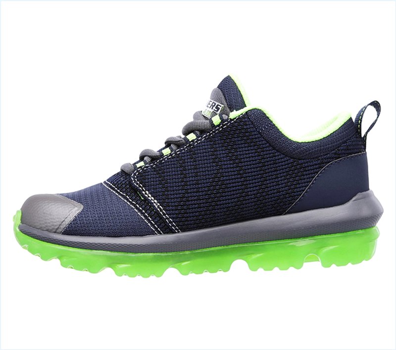  Boys Skech-Air Street Navy/Lime