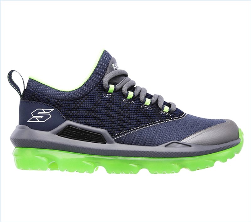  Boys Skech-Air Street Navy/Lime