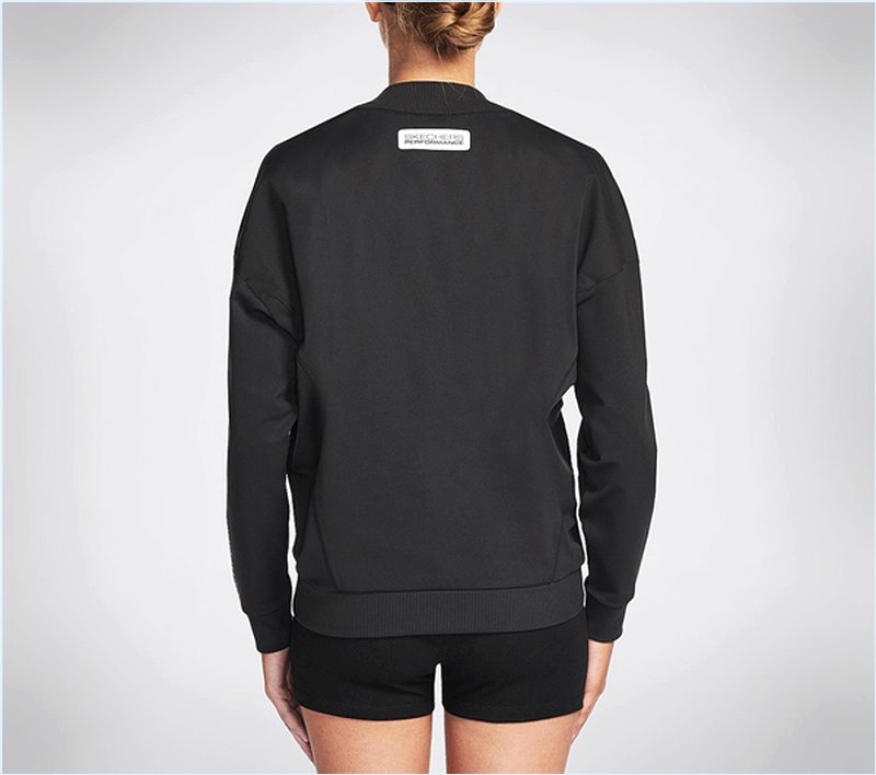  Women Canyon V-Neck Sweat Shirt Black