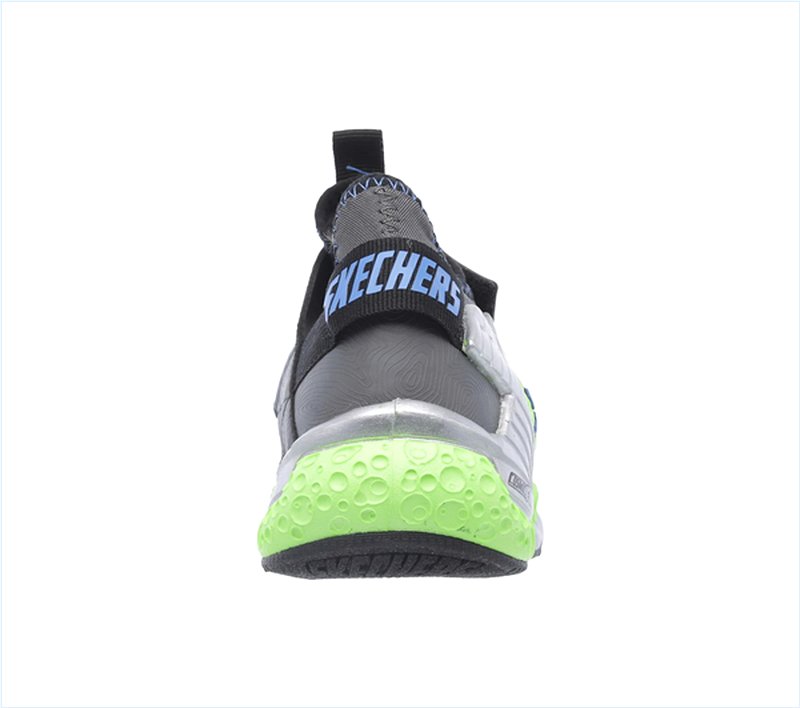  Boys Skech X: Cosmic Foam II Black/Lime