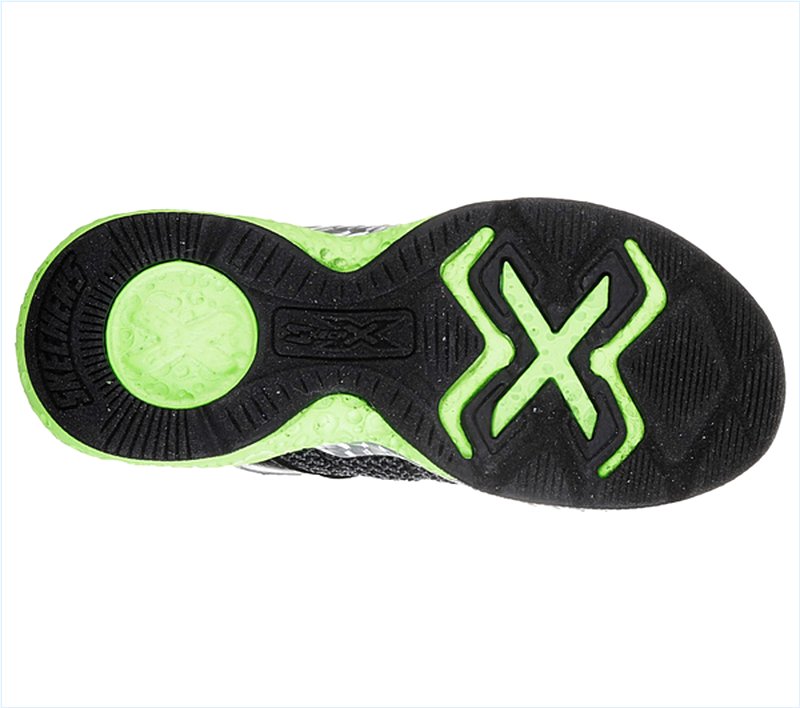  Boys Skech X: Cosmic Foam II Black/Lime