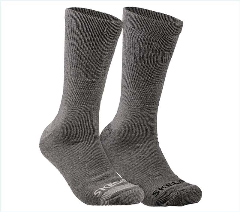  Men Pack Full Terry Work Socks Z Dark Gray