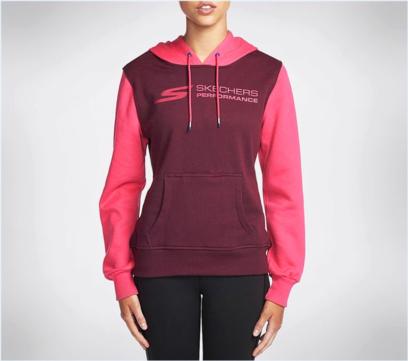  Women Launch Popover Hoodie Burgundy