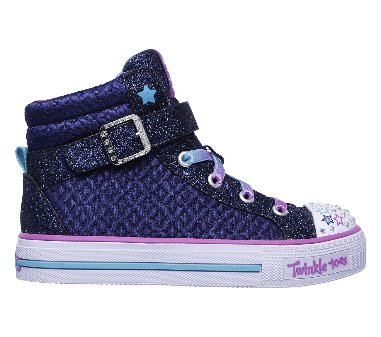  Girls Twinkle Toes: Shuffles - Twinkle Charm Navy/Turquoise