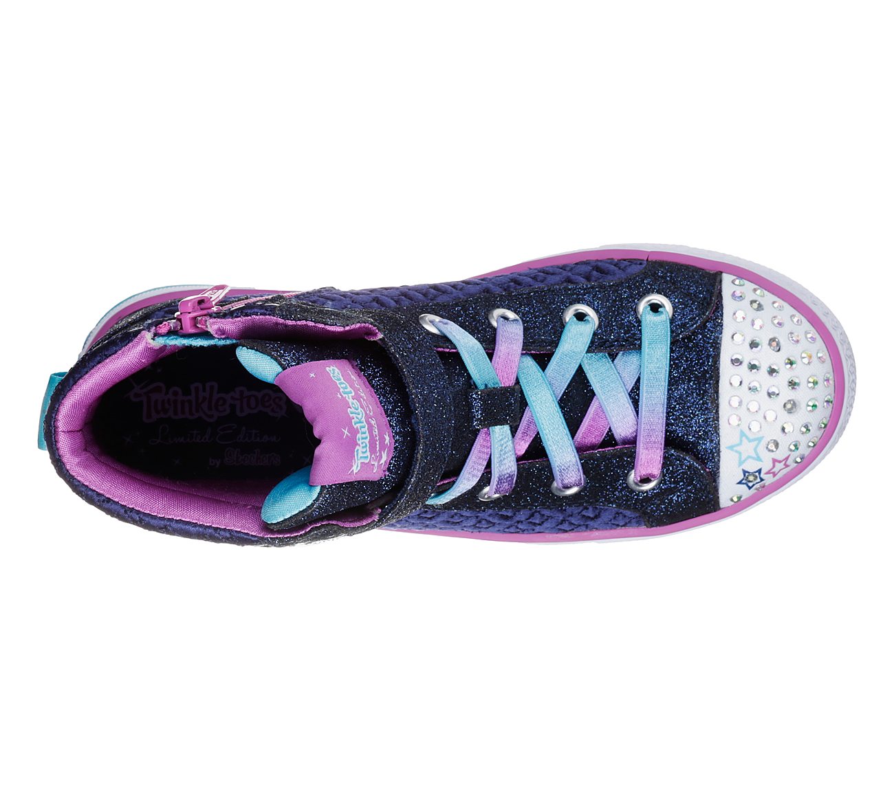  Girls Twinkle Toes: Shuffles - Twinkle Charm Navy/Turquoise