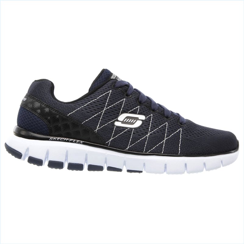  Men Extra Wide Fit (4E) Shoes - Skech-Flex Navy