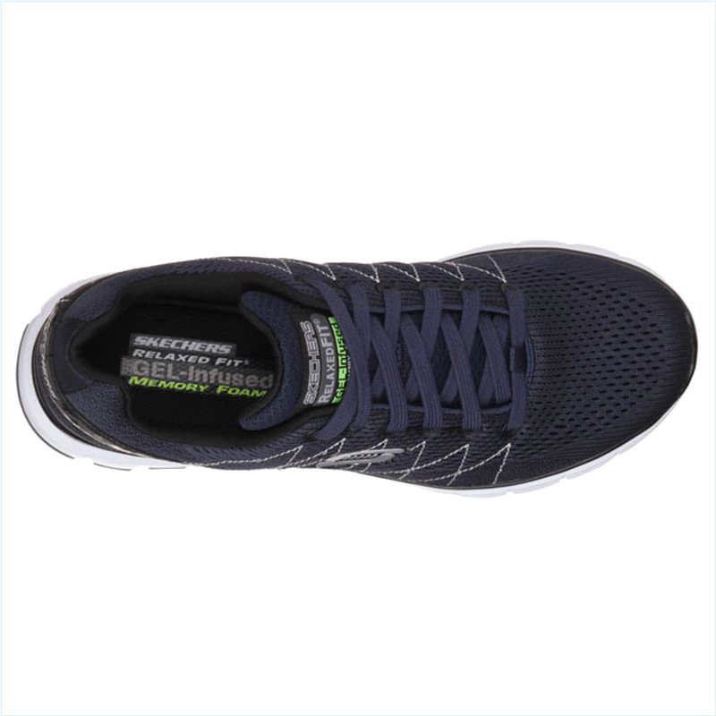  Men Extra Wide Fit (4E) Shoes - Skech-Flex Navy