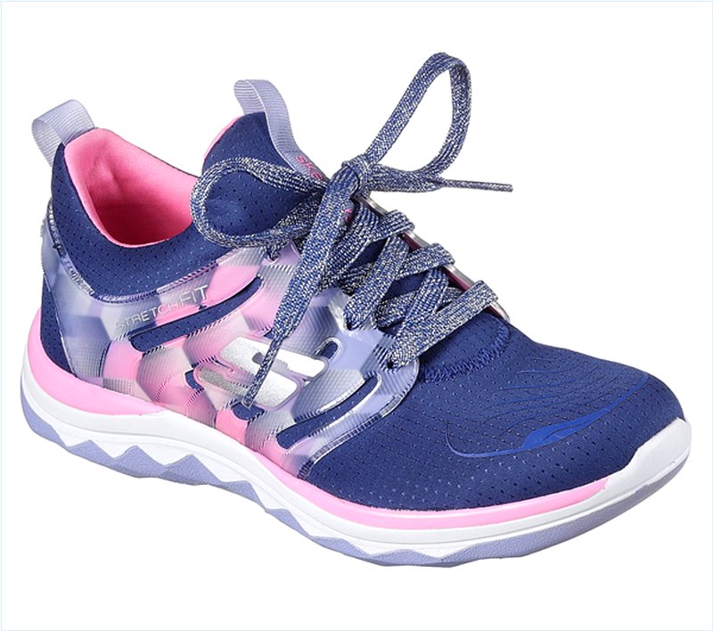  Girls Diamond Runner Navy/Hot Pink