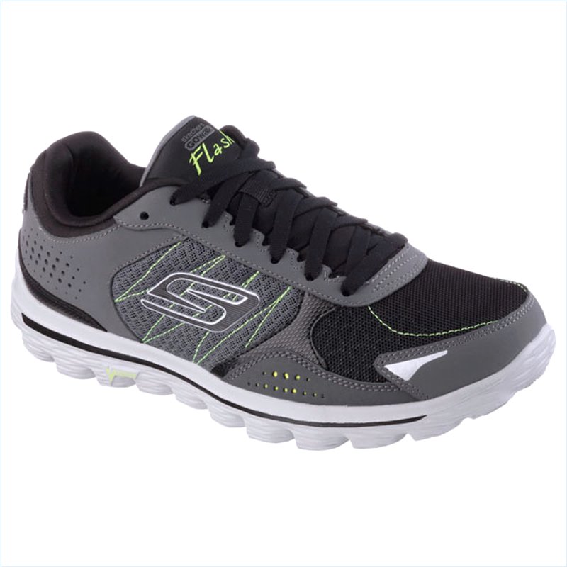  Men Extra Wide Fit (4E) Shoes - Flash Charcoal/Lime