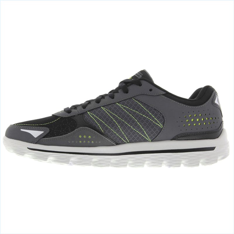  Men Extra Wide Fit (4E) Shoes - Flash Charcoal/Lime