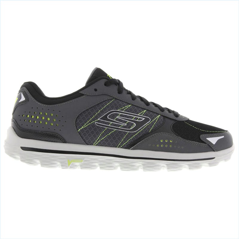  Men Extra Wide Fit (4E) Shoes - Flash Charcoal/Lime