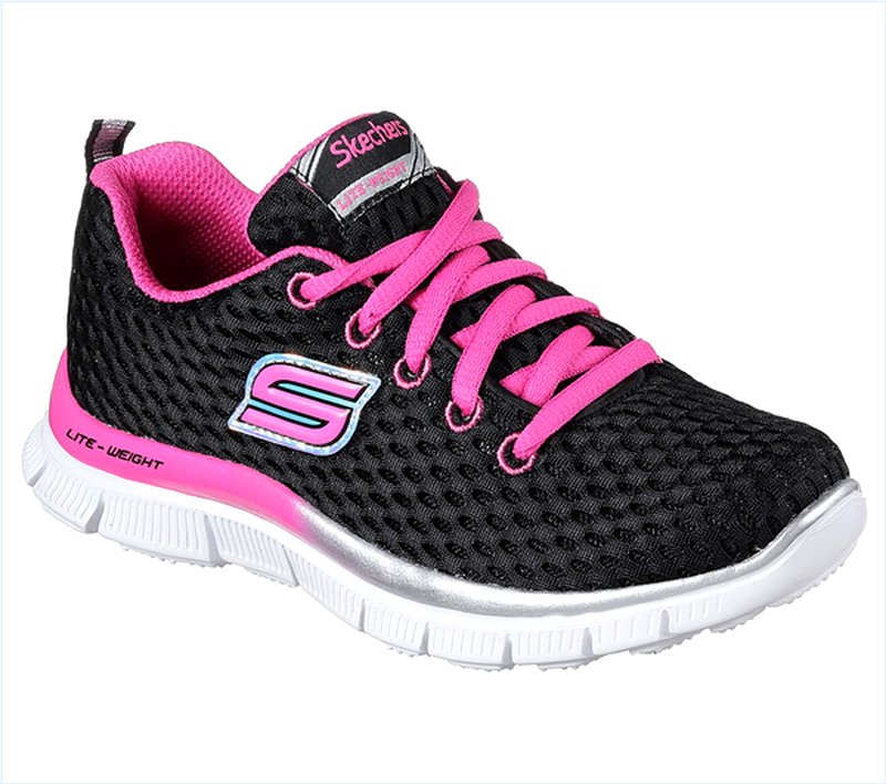  Girls Skech Appeal - Rushing Racer Black/Hot Pink