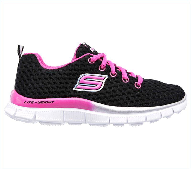  Girls Skech Appeal - Rushing Racer Black/Hot Pink