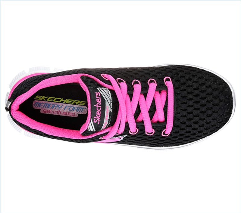  Girls Skech Appeal - Rushing Racer Black/Hot Pink