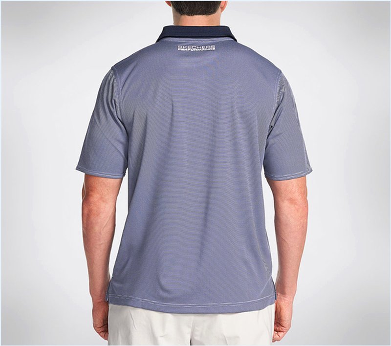  Men GO Golf Eagle Polo Shirt Navy