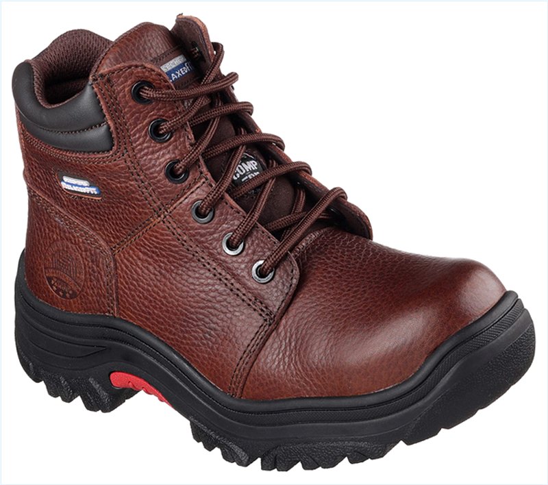  Women Work: Relaxed Fit Burgin - Taney Comp Toe Dark Brown