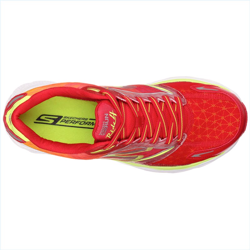  Men Extra Wide Fit (4E) Shoes - Ride Red/Lime