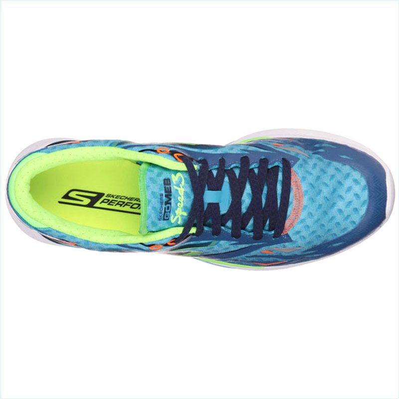  Men Extra Wide Fit (4E) Shoes - Speed Blue/Lime