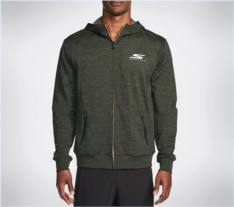  Men Elevation Zip Jacket Green