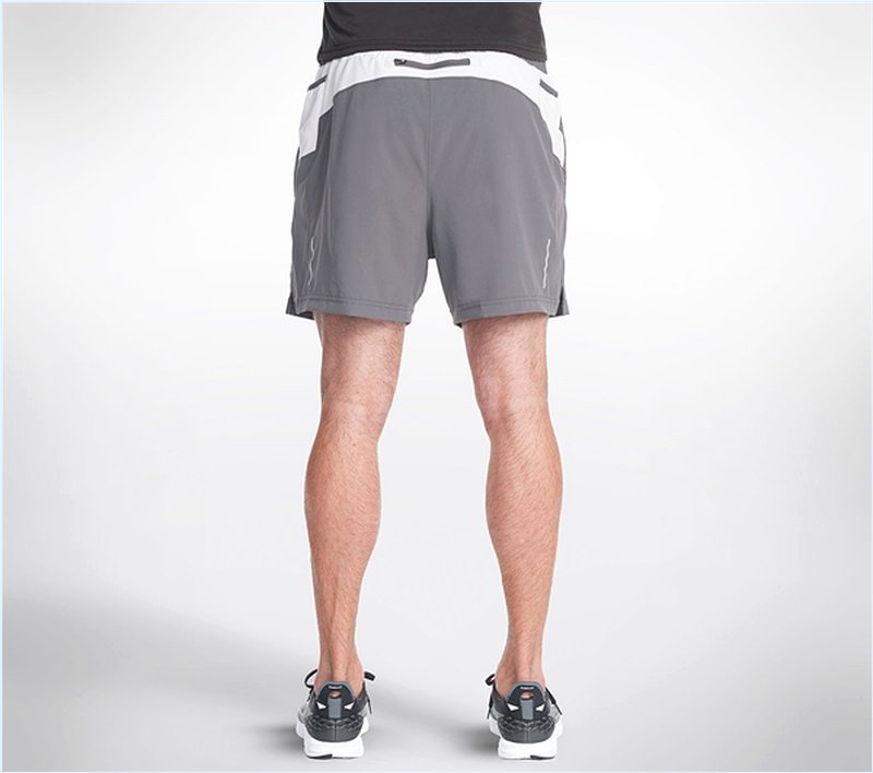  Men Distance 5-Inch Shorts Gray