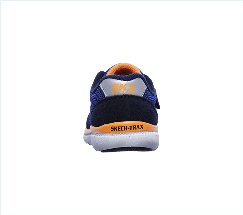  Boys Skech-Trax- Retro Shift Navy/Blue