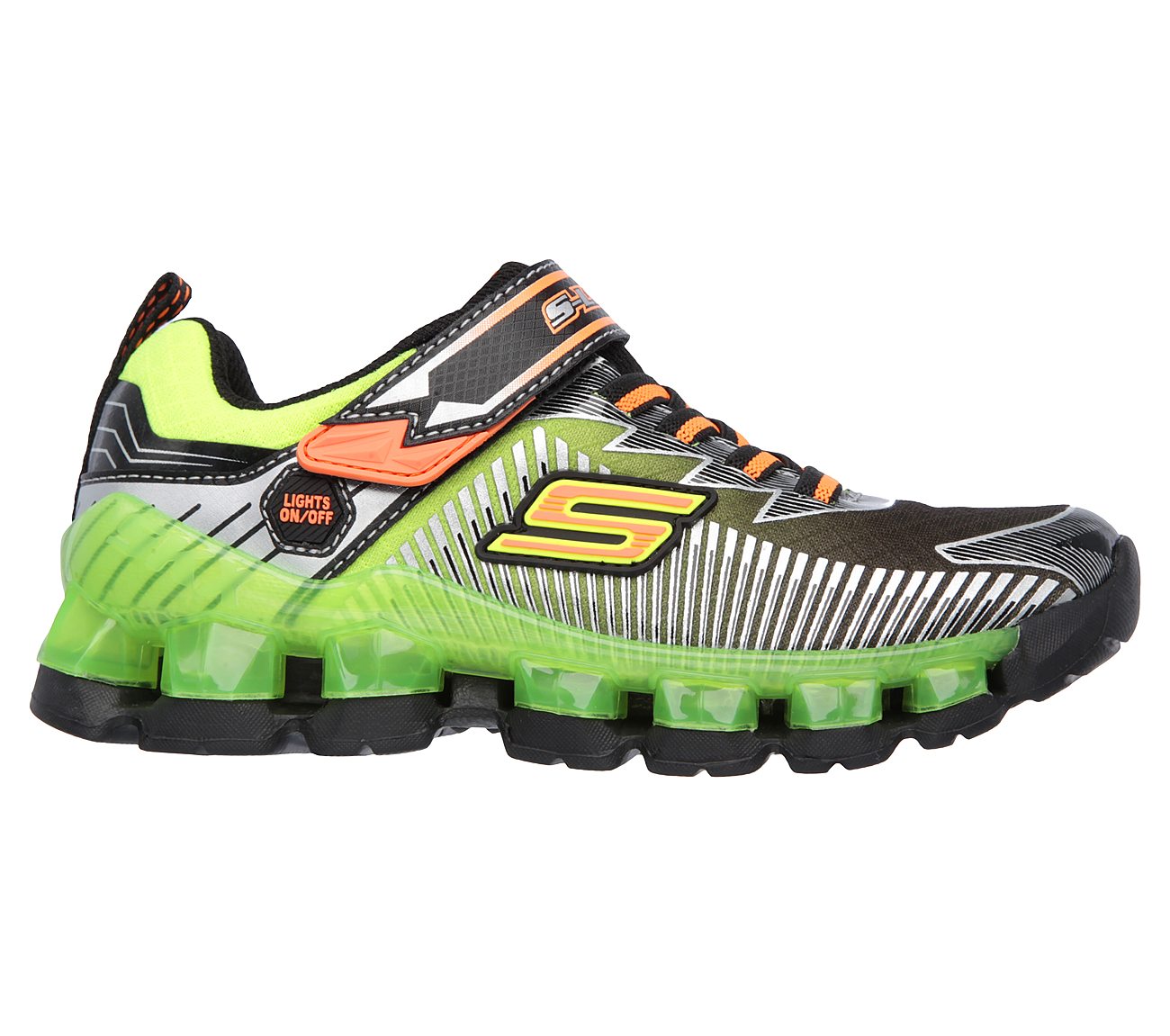  Boys S Lights: Flashpod - Scoria Black/Lime