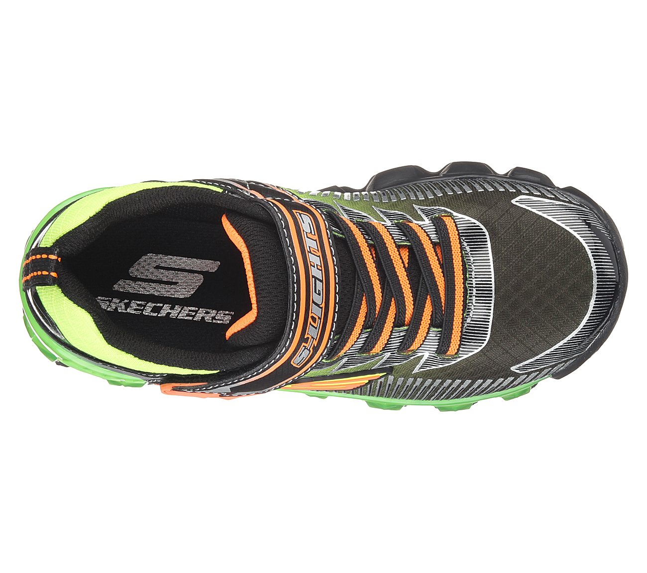  Boys S Lights: Flashpod - Scoria Black/Lime