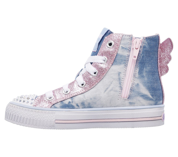  Girls Twinkle Toes: Shuffles - Wonder Wings Light Blue/Pink