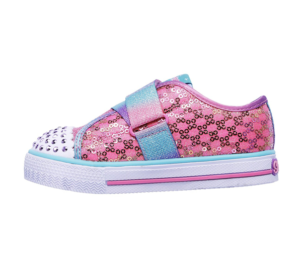  Girls Twinkle Toes: Shuffles - Snazzy Skips Pink/Turquoise