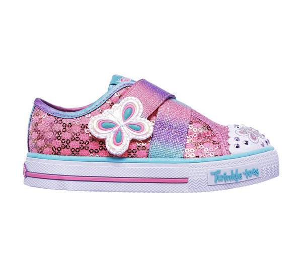  Girls Twinkle Toes: Shuffles - Snazzy Skips Pink/Turquoise