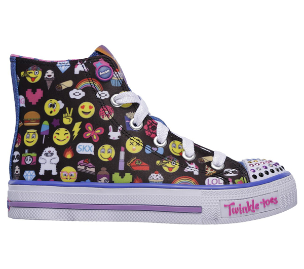  Girls Twinkle Toes: Shuffles - Chat Time Black/Multi