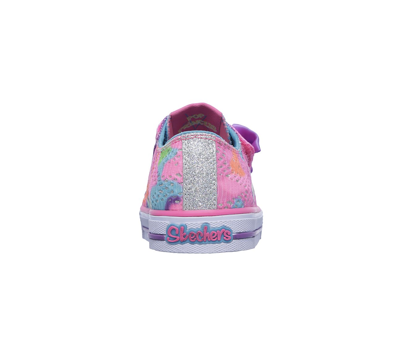  Girls Twinkle Toes: Shuffles - Little Lovely Neon Pink/Multi