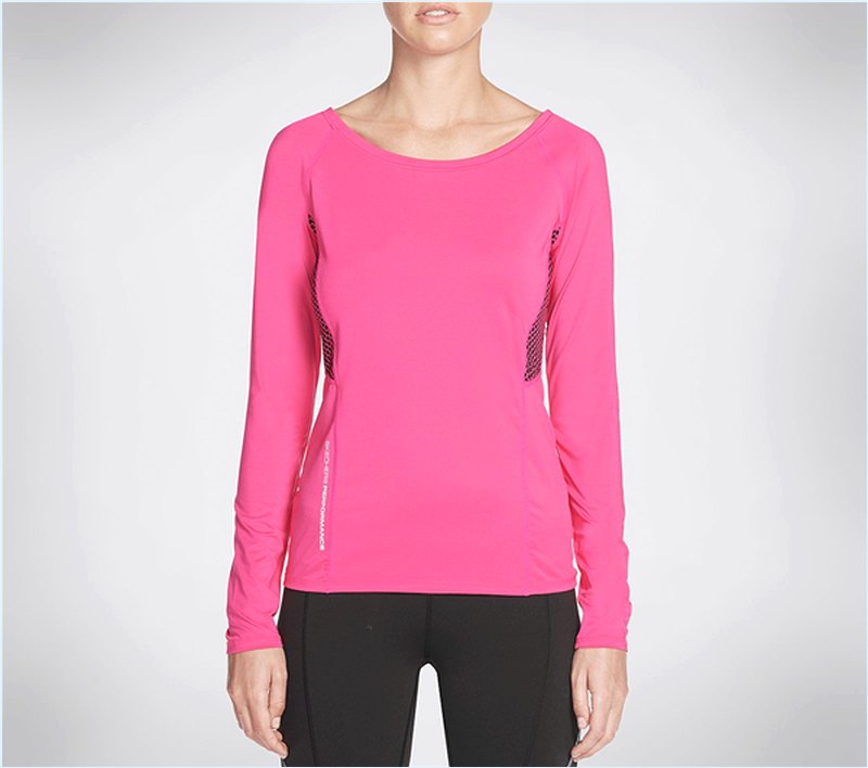  Women Tempo Long Sleeve Top Fuchsia