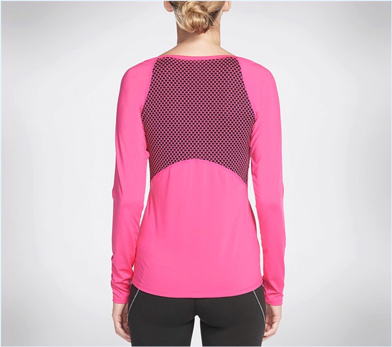  Women Tempo Long Sleeve Top Fuchsia