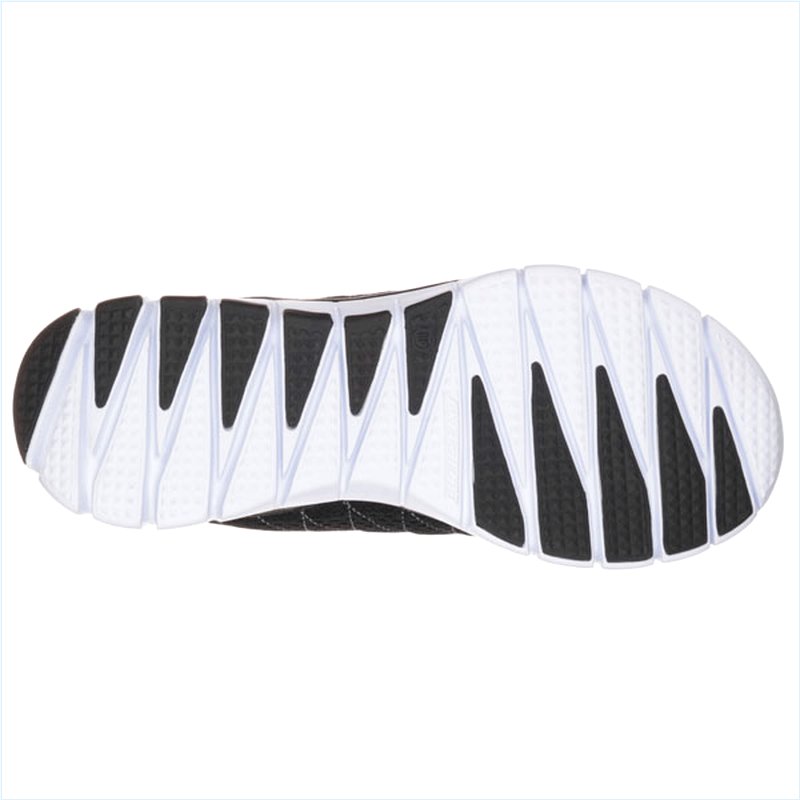  Men Extra Wide Fit (4E) Shoes - Skech-Flex Black/White