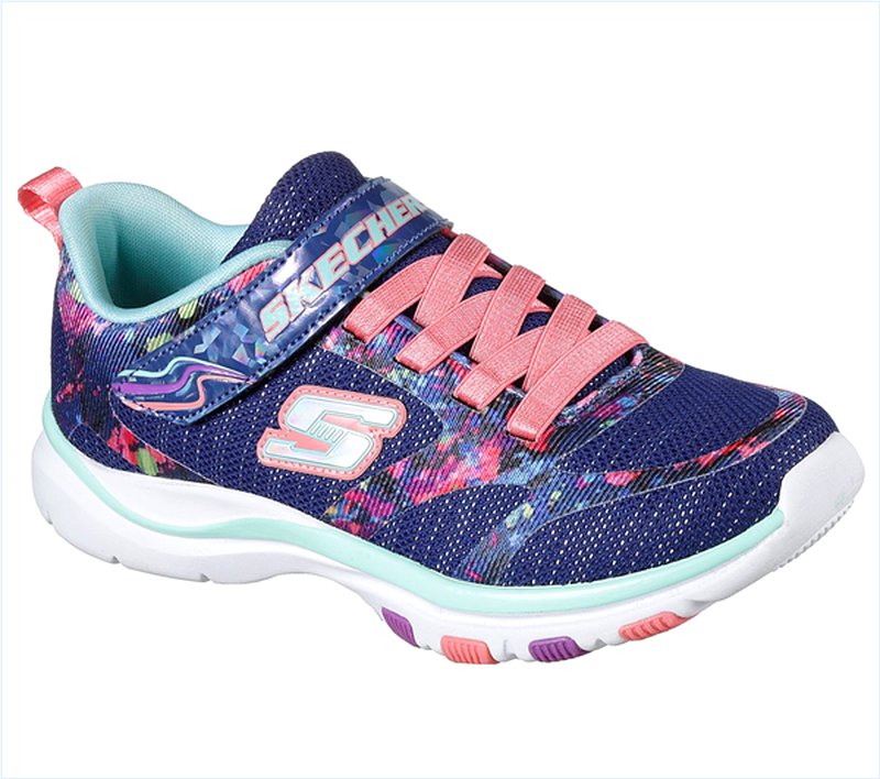  Girls Trainer Lite - Bright Racer Navy/Multi