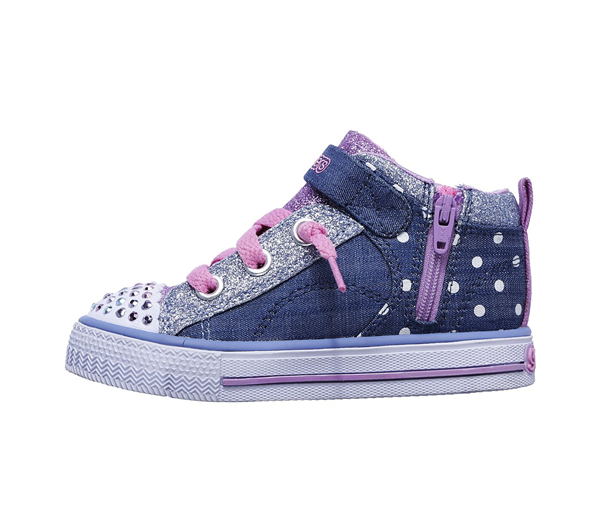  Girls Twinkle Toes: Shuffles - Digity Dots Denim/Multi