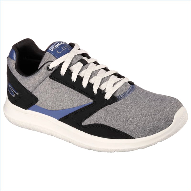  Men Extra Wide Fit (4E) Shoes - Uptown Gray/Black