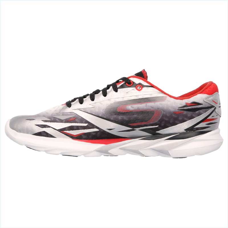  Men Extra Wide Fit (4E) Shoes - Speed Silver/Red