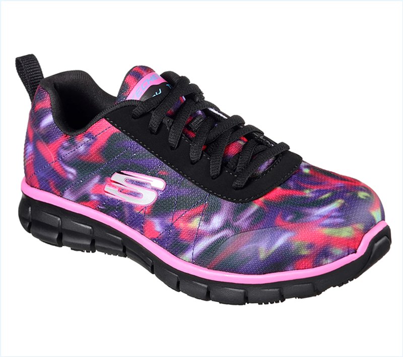  Women Work: Relaxed Fit Synergy - Arrey Alloy Toe Black/Multi