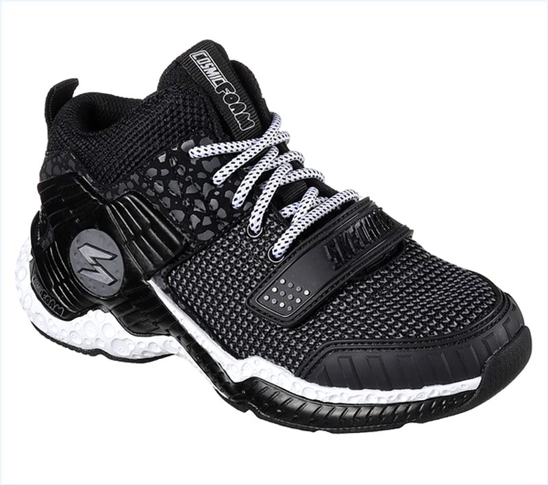  Boys Skech-X: Cosmic Foam II - Overrun Black/White