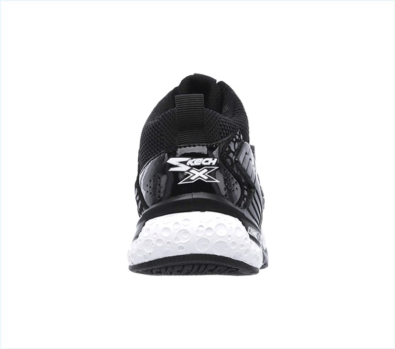  Boys Skech-X: Cosmic Foam II - Overrun Black/White