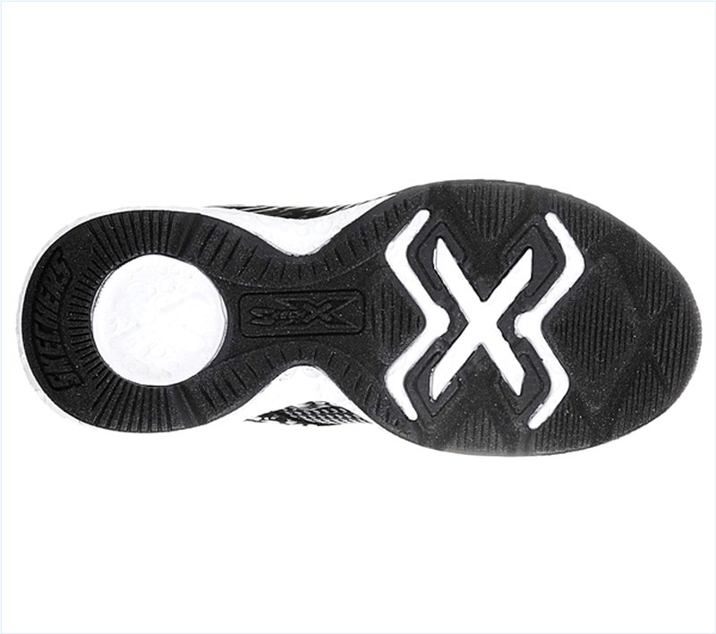  Boys Skech-X: Cosmic Foam II - Overrun Black/White