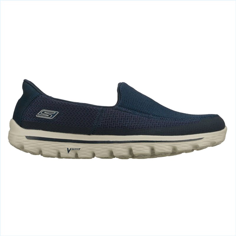  Men Extra Wide Fit (4E) Shoes - Navy/Gray