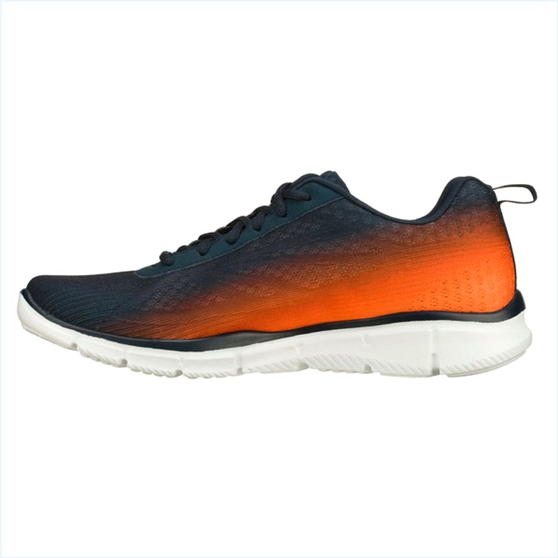  Men Wide Fit (2E) Shoes - This Way Navy/Orange