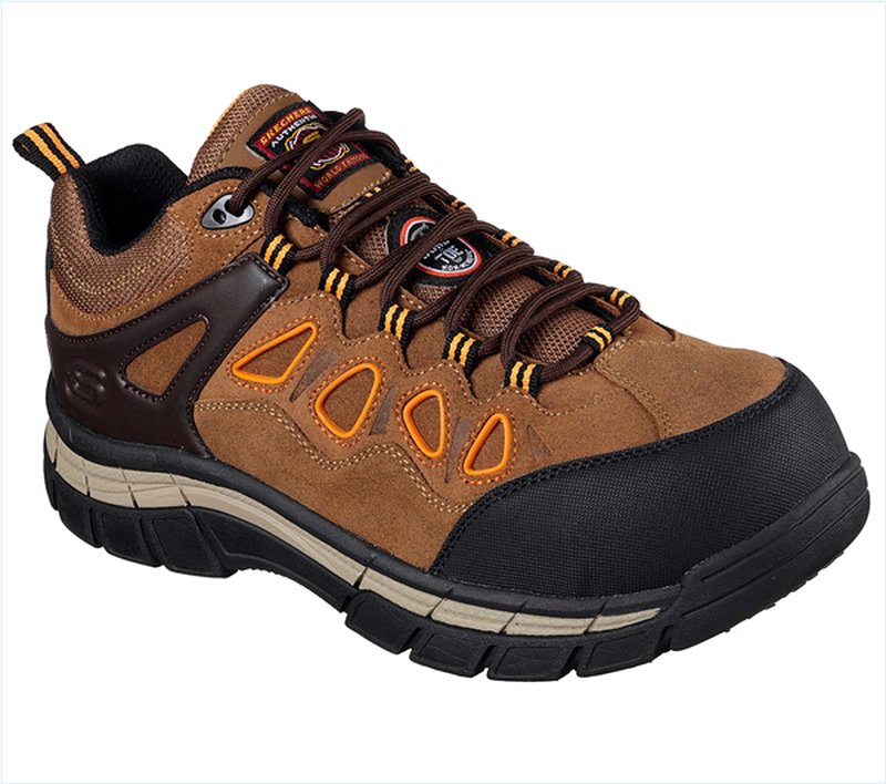  Men Work: Relaxed Fit Dunmor Comp Toe Brown/Orange