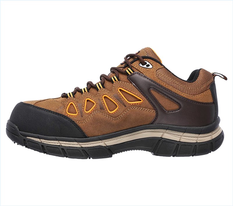  Men Work: Relaxed Fit Dunmor Comp Toe Brown/Orange